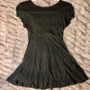 Charlotte Russe Olive green scoop neck mini dress